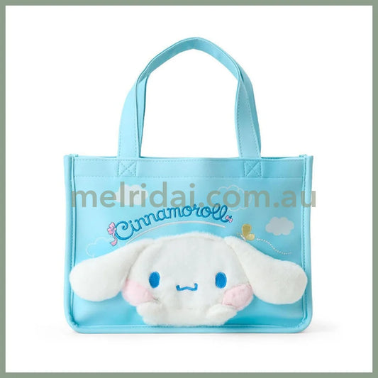 SANRIO | Cinnamoroll Tote Hand Bag 28 x 14 x 20cm (Cheek Puni Puni/Plump Cheeks)