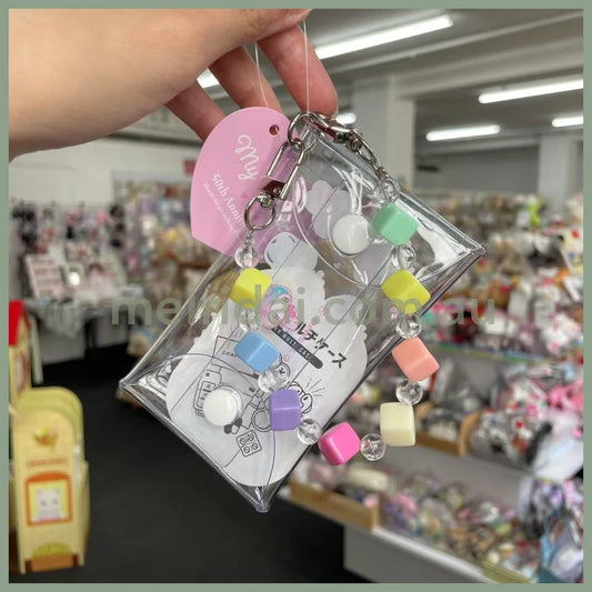 SANRIO | Clear Multi Case with Colorful Bead Chain 110×60×20mm (My Melody 50th Anniversary)