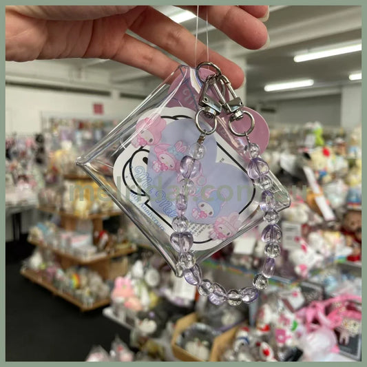 SANRIO | Clear Multi Case with Colorful Bead Chain 90×75×20mm (My Melody 50th Anniversary)