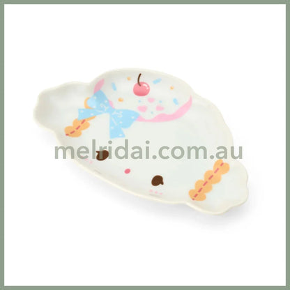 SANRIO | Cogimyun Face-shaped Plate 190×120×17mm (Sweets Party 10th Anniversary)