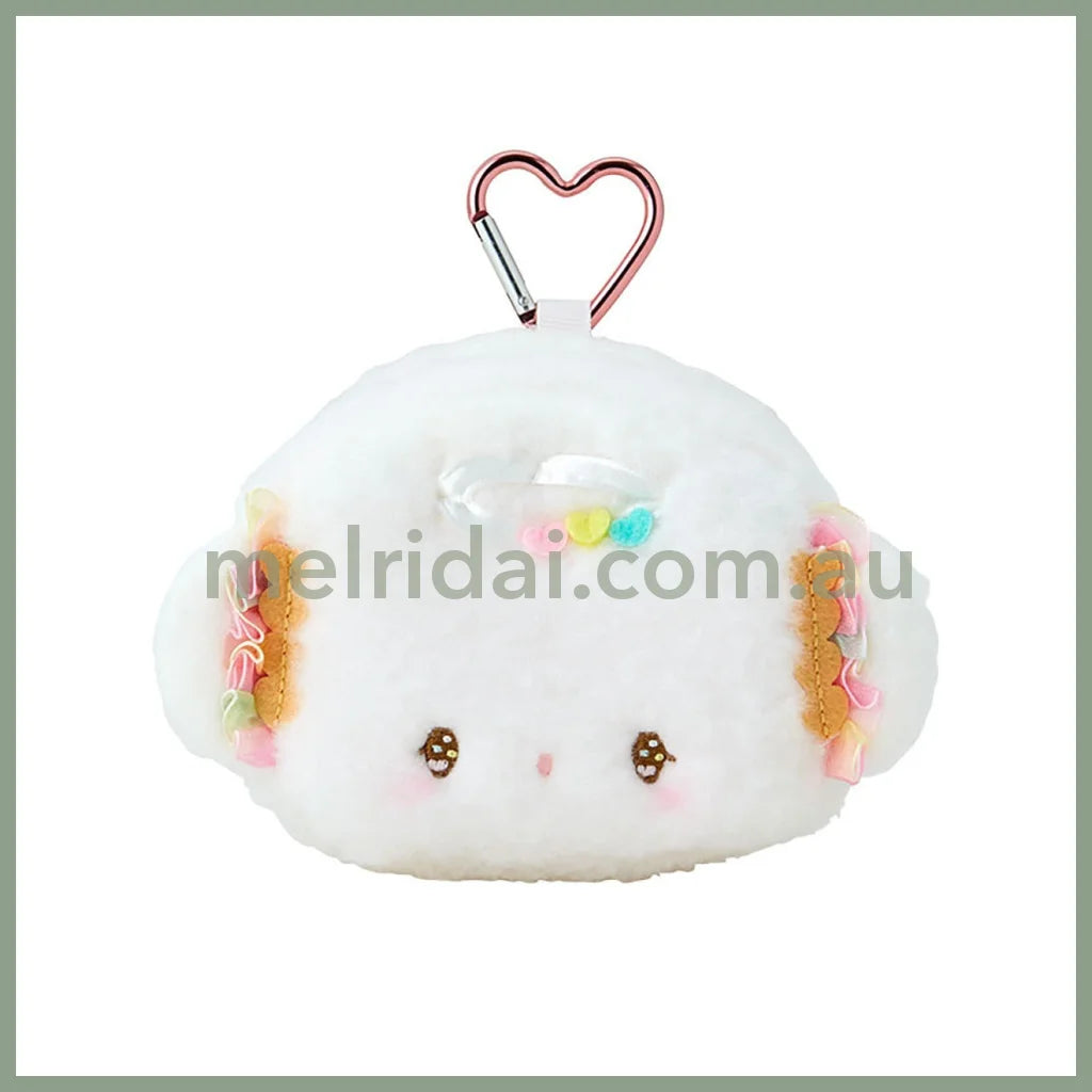 Sanrio | Cogimyun Face-Shiped Mini Pouch Keychain 14×6×10Cm (Angel Play Party)
