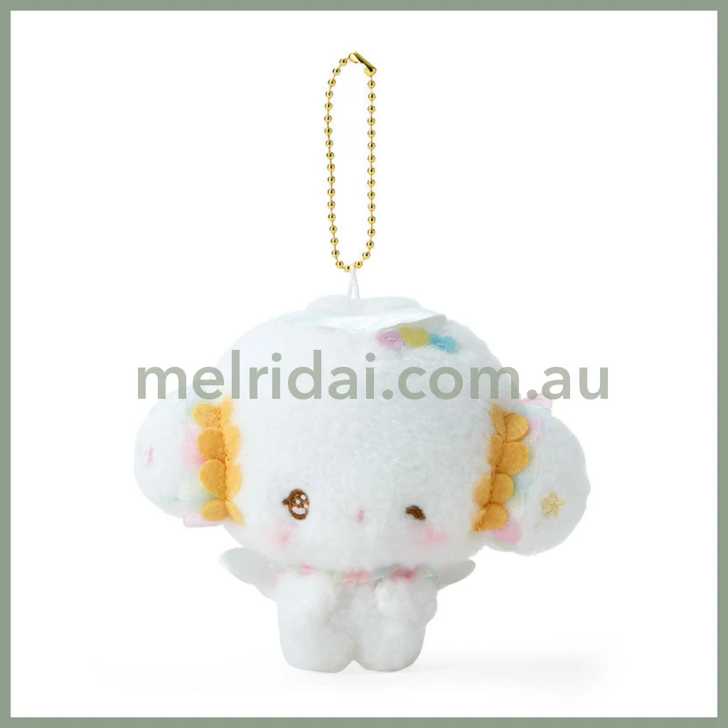 Sanrio | Cogimyun Mascot Holder Plush Keychain 13.1 X 10.9 8.2Cm (Angel Play Party)