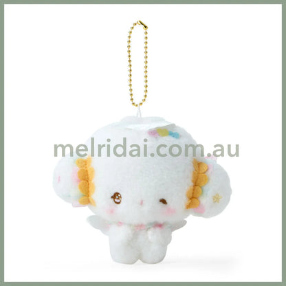 Sanrio | Cogimyun Mascot Holder Plush Keychain 13.1 X 10.9 8.2Cm (Angel Play Party)