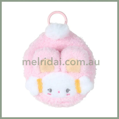 SANRIO | Cogimyun Mini Pouch Charm with Carabiner 10.5 x 10.1 x 7.2cm (Spring Rabbit)