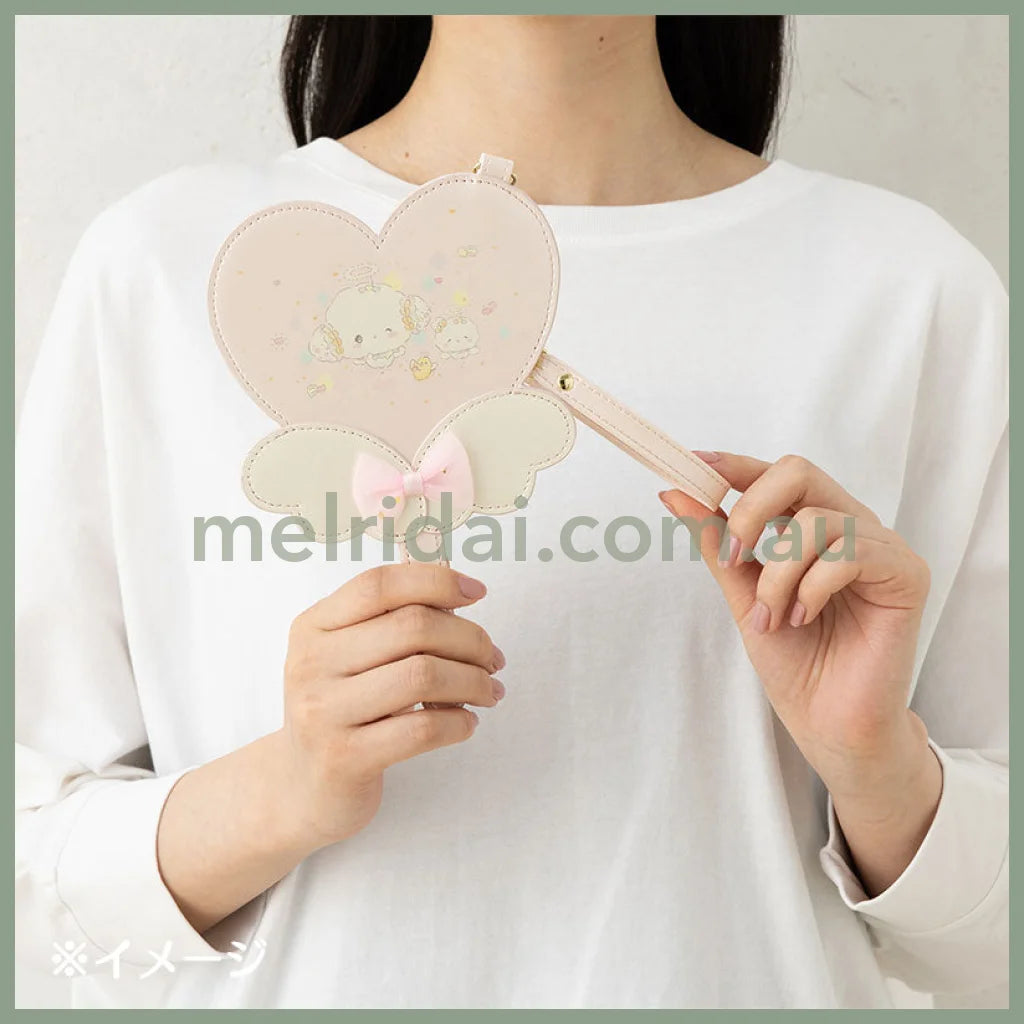 Sanrio | Cogimyun Pass Case Card Holder With Reel 13×0.5×20Cm (Angel Play Party)