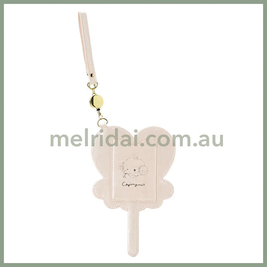 Sanrio | Cogimyun Pass Case Card Holder With Reel 13×0.5×20Cm (Angel Play Party)