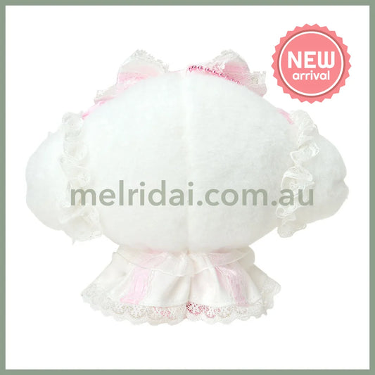 SANRIO | Cogimyun Plush Mascot Holder Keychain Bag Charm 125×80×150mm (White Frill Design)