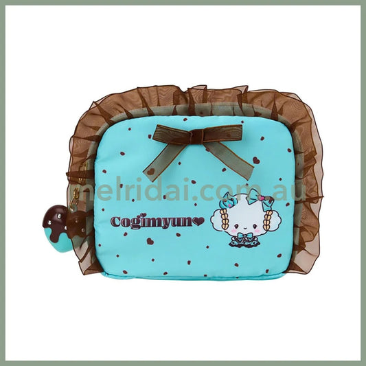 SANRIO | Cogimyun Pouch 19.4 x 14.0 x 5.2cm (Choco Mint Series)