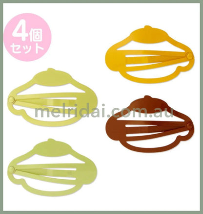 Sanriocolorful Hairpin Set Of 4 Pom Purin