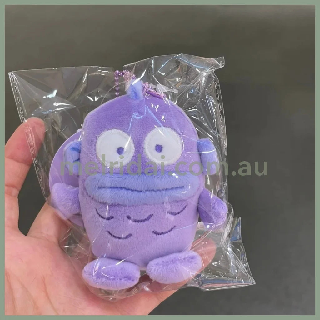 SANRIO | Colorful Hangyodon Mini Mascot Holder Keychain Bag Charm 10cm Approx. (Purple)