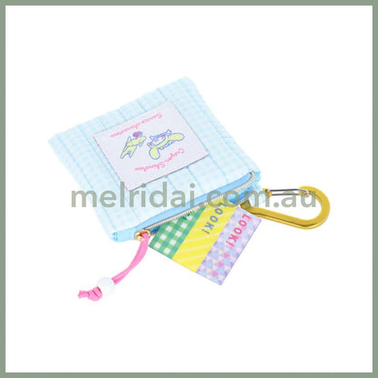 Sanrio × Crayon Shinchan | Cinnamoroll Pouch With Carabiner W90×H90×D12Mm