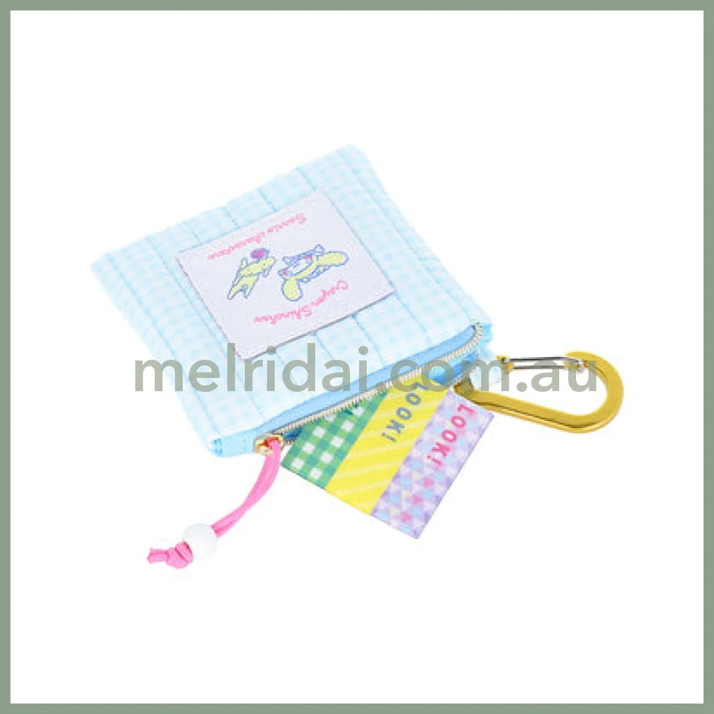 Sanrio × Crayon Shinchan | Cinnamoroll Pouch With Carabiner W90×H90×D12Mm