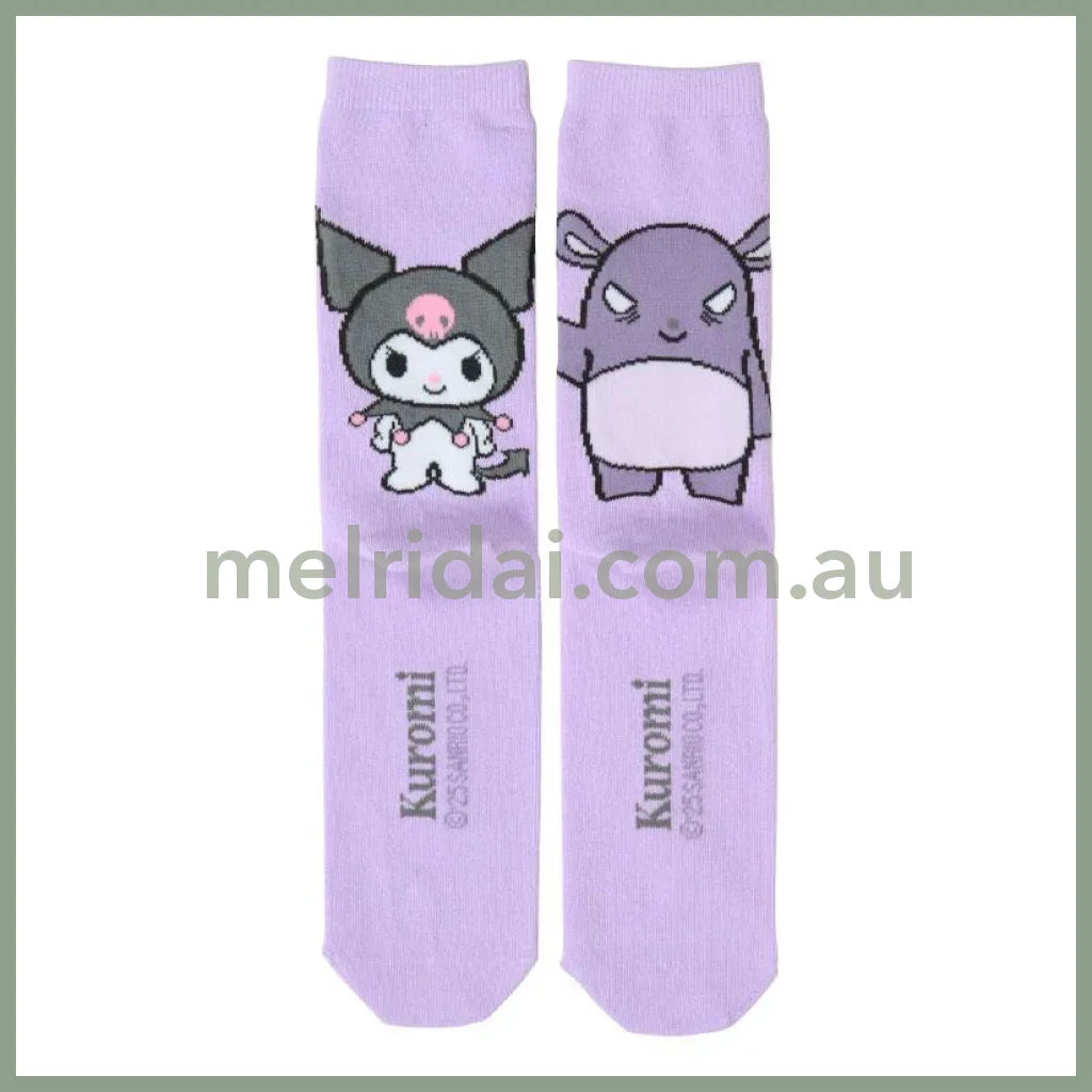 SANRIO | Crew Socks 24cm (Kuromi)