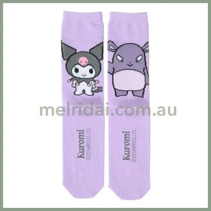 SANRIO | Crew Socks 24cm (Kuromi)