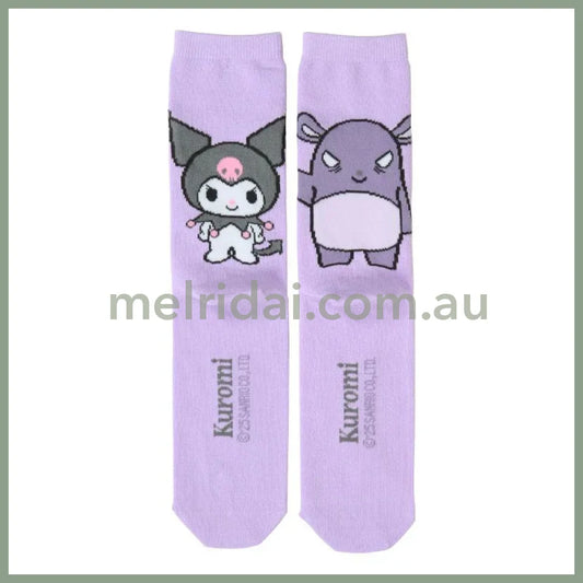 SANRIO | Crew Socks 24cm (Kuromi)