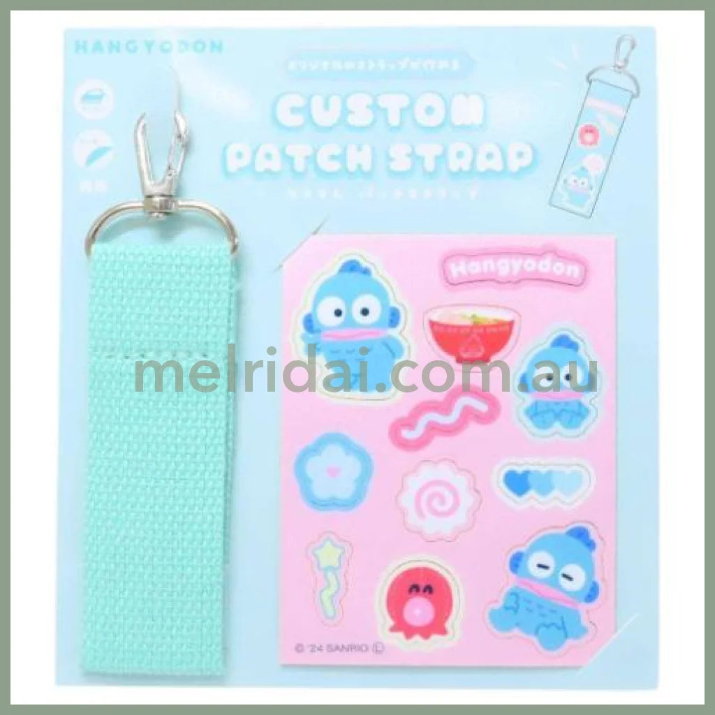 SANRIO | Custom Patch Strap Bag Charm Keychain 8 x 150 x 190mm (Hangyodon)