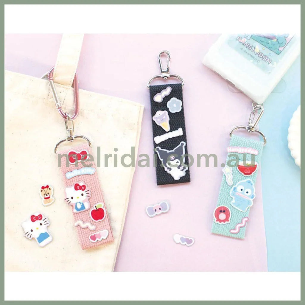 SANRIO | Custom Patch Strap Bag Charm Keychain 8 x 150 x 190mm (Hangyodon)