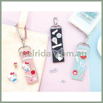 SANRIO | Custom Patch Strap Bag Charm Keychain 8 x 150 x 190mm (Hangyodon)