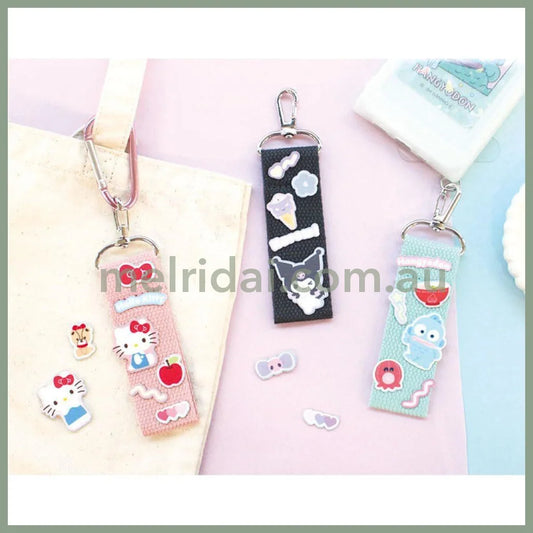 SANRIO | Custom Patch Strap Bag Charm Keychain 8 x 150 x 190mm (Hello Kitty)