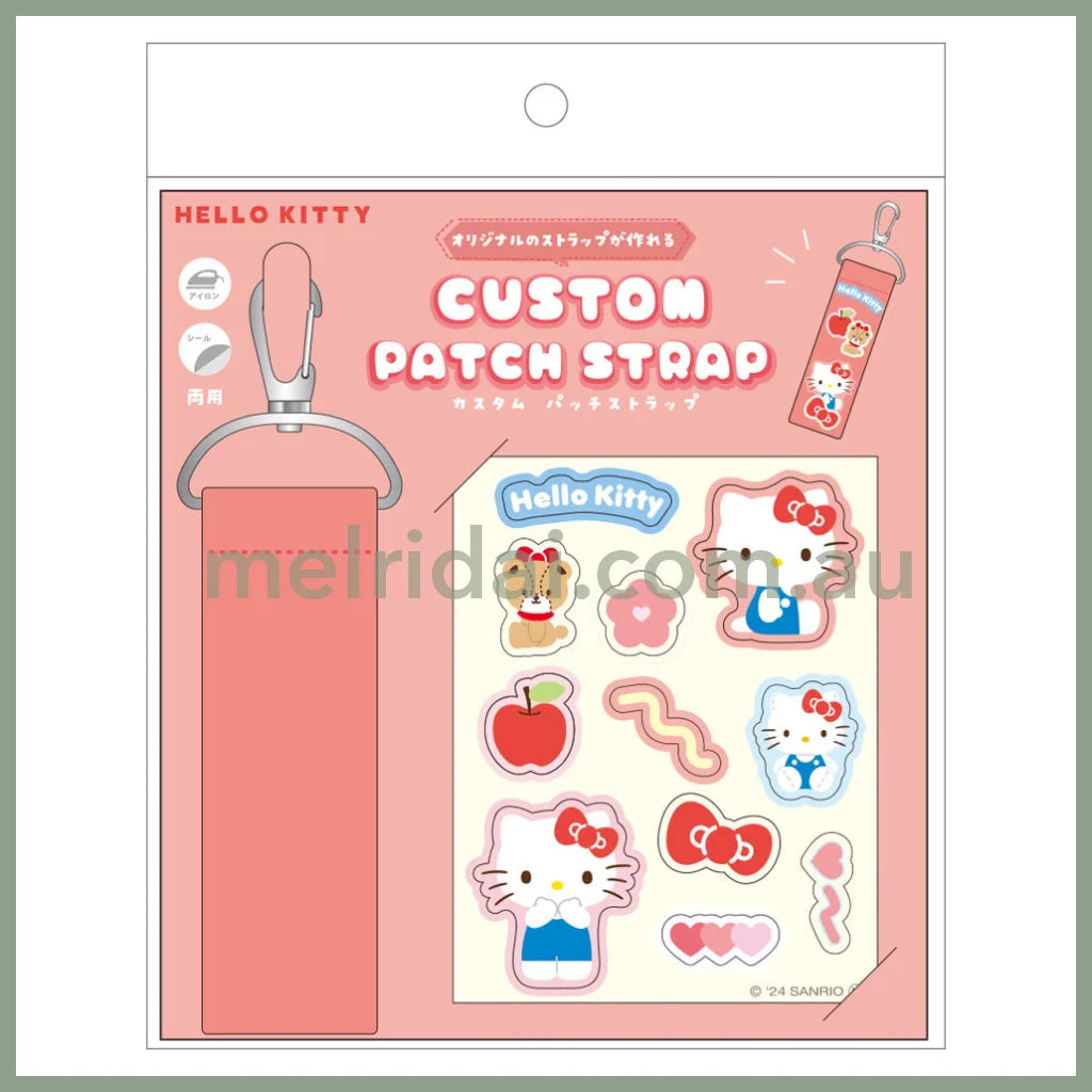 SANRIO | Custom Patch Strap Bag Charm Keychain 8 x 150 x 190mm (Hello Kitty)