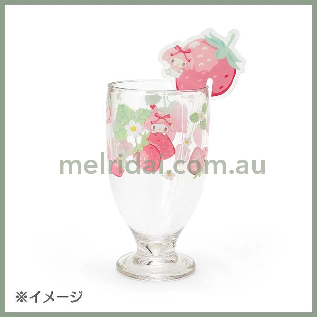 Sanrio | Decoration Stirrer Colorful Fruits 6.5×0.5×18.5Cm 日本三丽鸥 搅拌棒/挂杯装饰棒（缤纷水果系列）