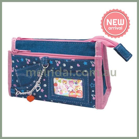 SANRIO | Denim Days Pencil Case H110×W185×D60mm