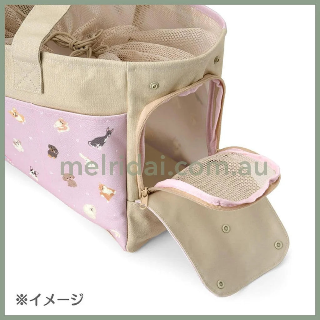 SANRIO | Dog Carrier Bag Travel - Friendly Tote Bag 44 x 18 x 28cm (Always Together My Pet)