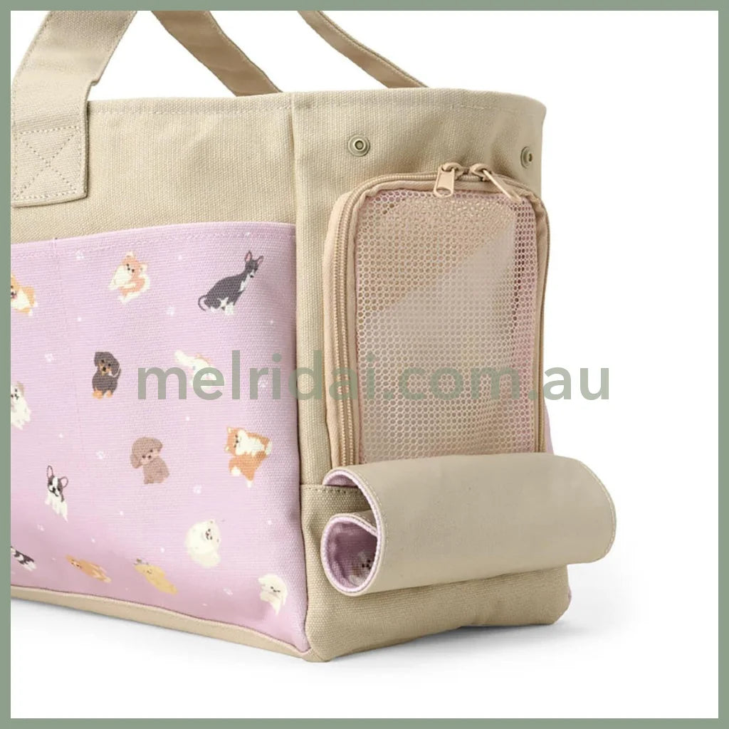 SANRIO | Dog Carrier Bag Travel - Friendly Tote Bag 44 x 18 x 28cm (Always Together My Pet)