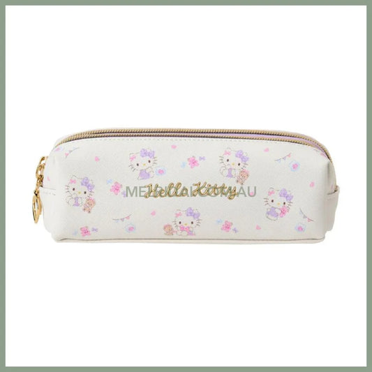 SANRIO | Double Zipper Pen Case Pencil Pouch 18.5×6×6cm (Hello Kitty)