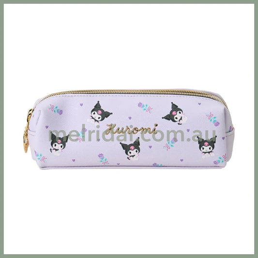 SANRIO | Double Zipper Pen Case Pencil Pouch 18.5×6×6cm (Kuromi)