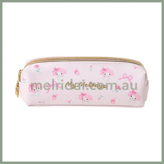 SANRIO | Double Zipper Pen Case Pencil Pouch 18.5×6×6cm (My Melody)