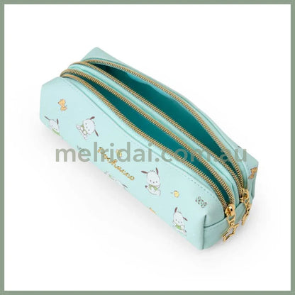 SANRIO | Double Zipper Pen Case Pencil Pouch 18.5×6×6cm (Pochacco)