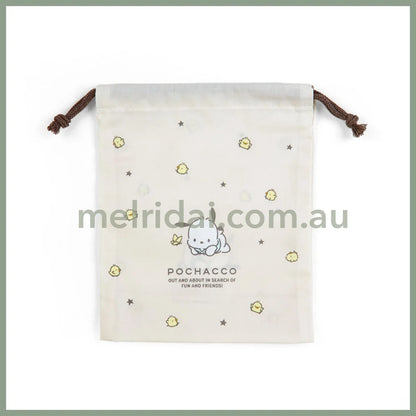 Sanrio | Drawstring Bag S 15×7×19Cm / Pochacco