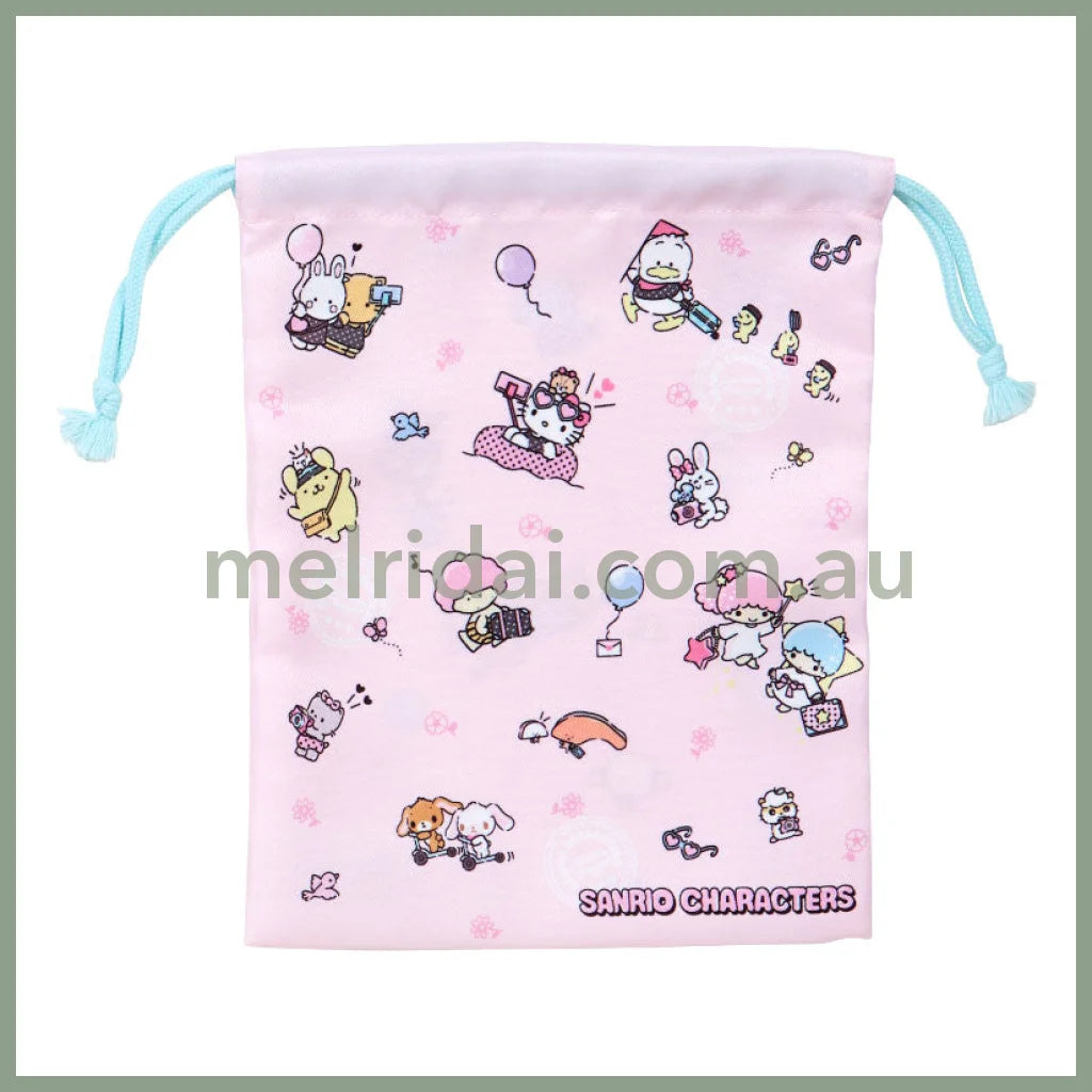 Sanrio | Drawstring Pouch/Bag 2Pcs 33×4.7×38Cm/19.5×1×24.5Cm(Fantasy Trip)