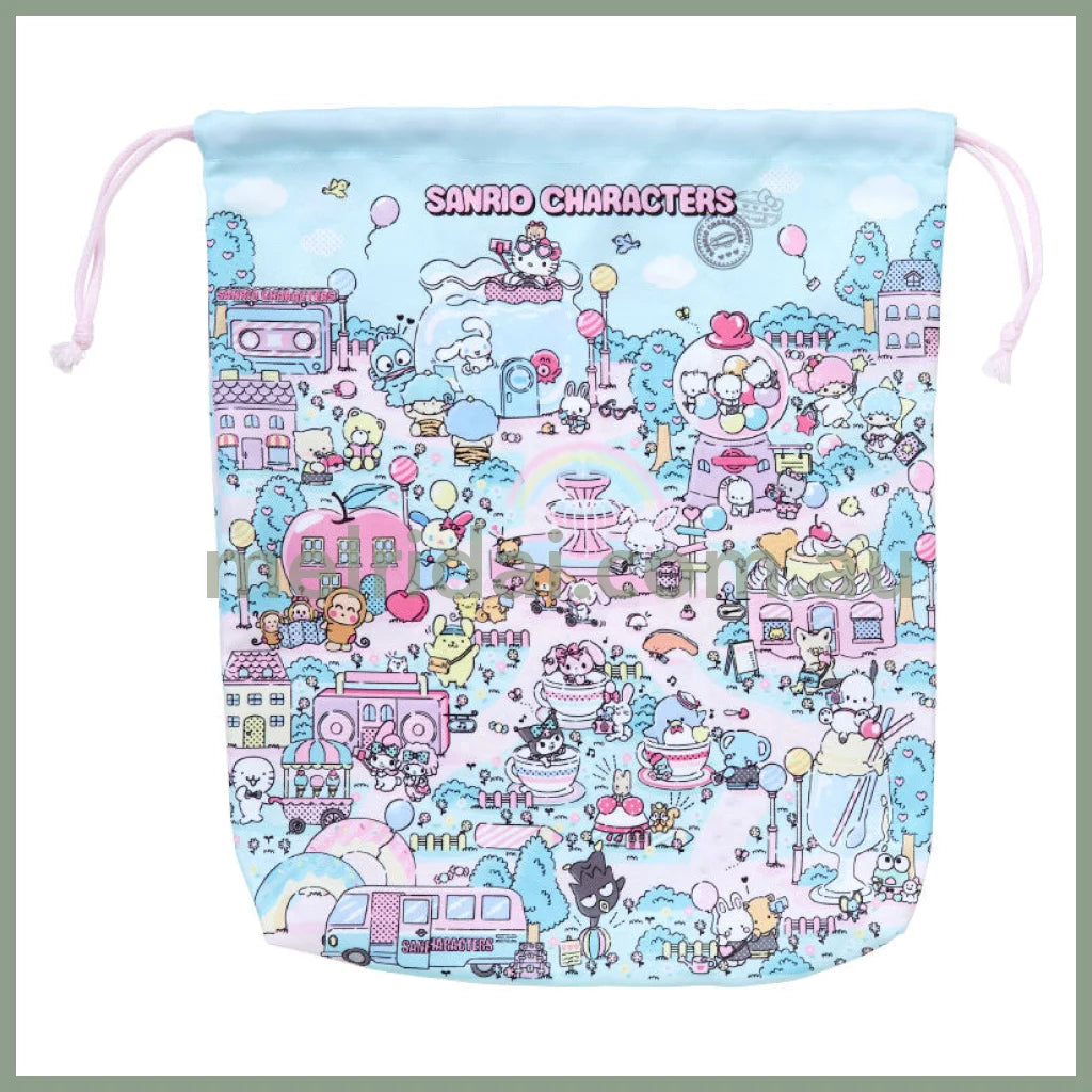 Sanrio | Drawstring Pouch/Bag 2Pcs 33×4.7×38Cm/19.5×1×24.5Cm(Fantasy Trip)
