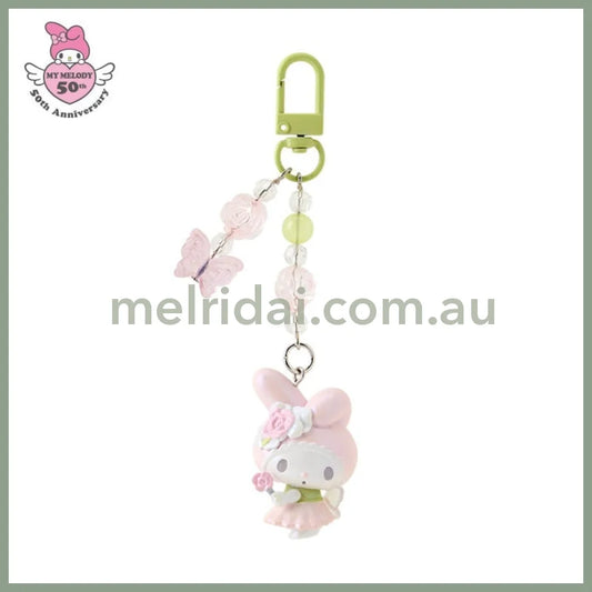 SANRIO | Fairy Keychain Phone Charm My Melody Flower Ver. W3.5 x H11 x D2 cm (My Melody 50th Anniversary)