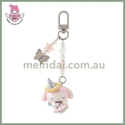 SANRIO | Fairy Keychain Phone Charm My Melody Star Ver. W3.5 x H11 x D2 cm (My Melody 50th Anniversary)