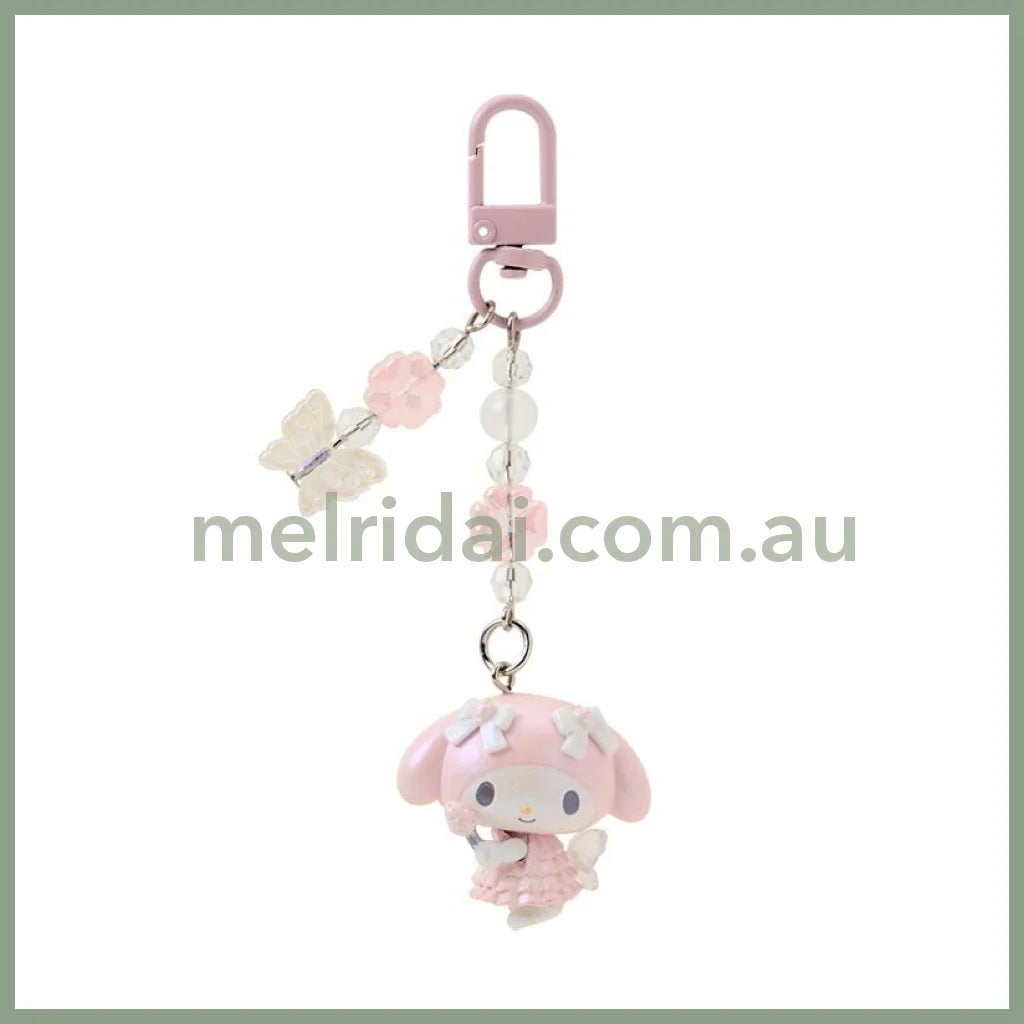SANRIO | Fairy Keychain Phone Charm My Melody Strawberry Ver. W3.5 x H11 x D2 cm (My Melody 50th Anniversary)