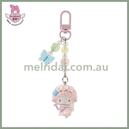 SANRIO | Fairy Keychain Phone Charm My Sweet Piano Rainbow Ver. W3.5 x H11 x D2 cm (My Melody 50th Anniversary)