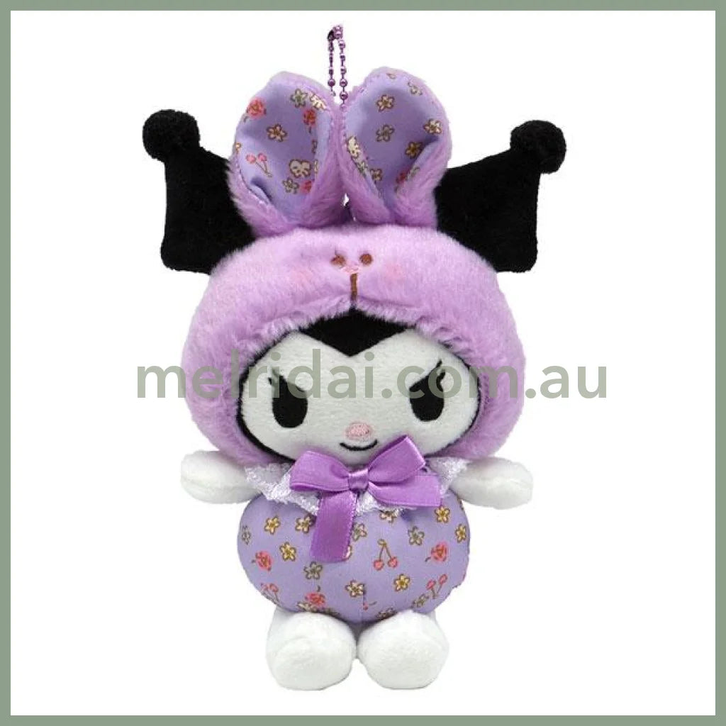 Sanrioflower Bunny Plush Keychain
