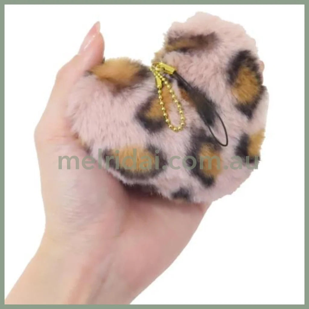 SANRIO | Fluffy Fluffy Big Heart Acrylic Phone Charm/ Keychain 103×85×50mm (Hello Kitty - Tokimeki Heisei Kogal)