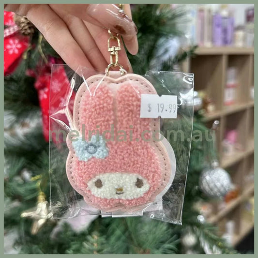 Sanrio | Fluffy Embroidery Patch Keychain My Melody 10 X 8 3Cm