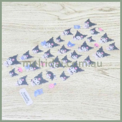 SANRIO | Fluffy Felt Sticker 90x175x1mm (Kuromi)