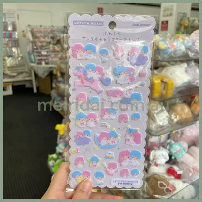 SANRIO | Fluffy Felt Sticker 90x175x1mm (Littletwinstars Little Twin Stars)