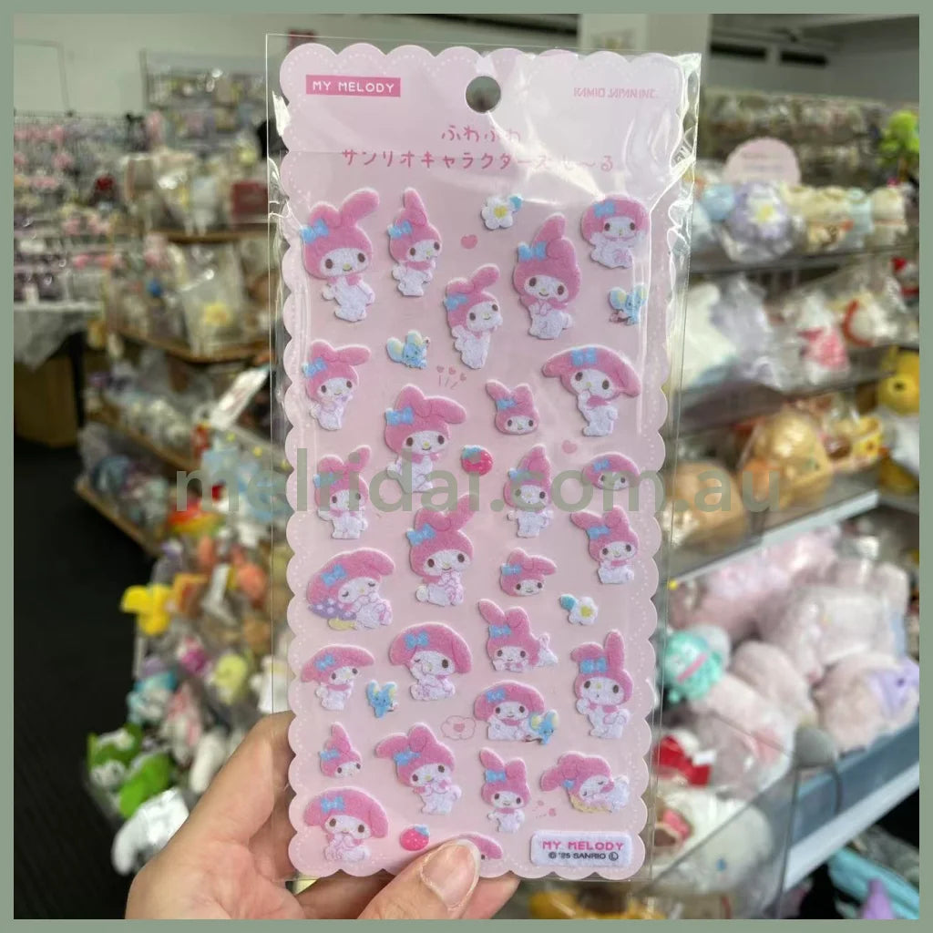 SANRIO | Fluffy Felt Sticker 90x175x1mm (My Melody)