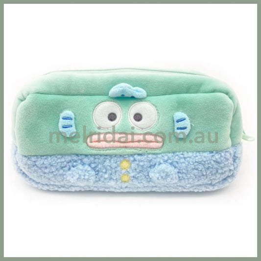 Sanrio | Fluffy Pen Case H85×W185×D50Mm (Hangyodon) 日本三丽鸥 丑鱼/人鱼汉顿 毛绒笔袋/收纳袋 卷毛毛衣款
