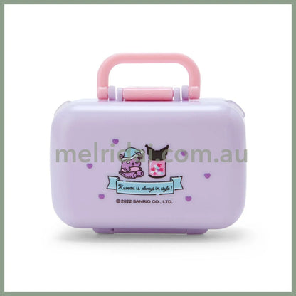 SANRIO | Foldable Compact Medicine Case 7.5×3.3×5.8cm (Kuromi)