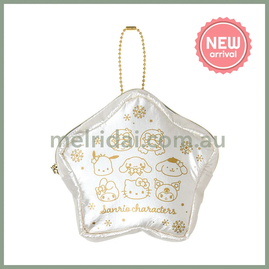 SANRIO | Foldable Eco Bag 280×3×320m with Case 120×20×110mm (Sparkling Winter)