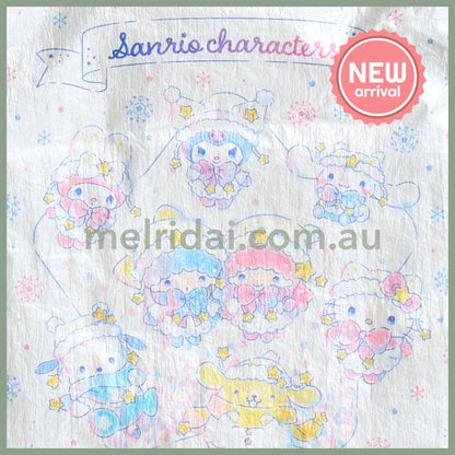 SANRIO | Foldable Eco Bag 280×3×320m with Case 120×20×110mm (Sparkling Winter)