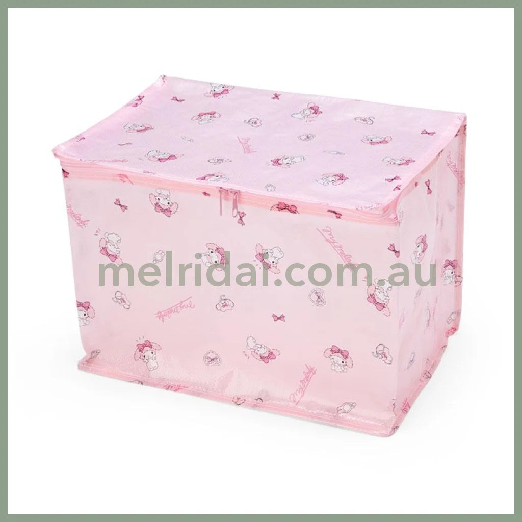 Sanriofoldable Storage Box With Zipper My Melody 37 X 26 26Cm /